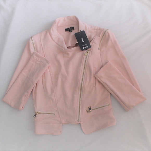a'gaci Other - NWT Faux Suede Moto Jacket